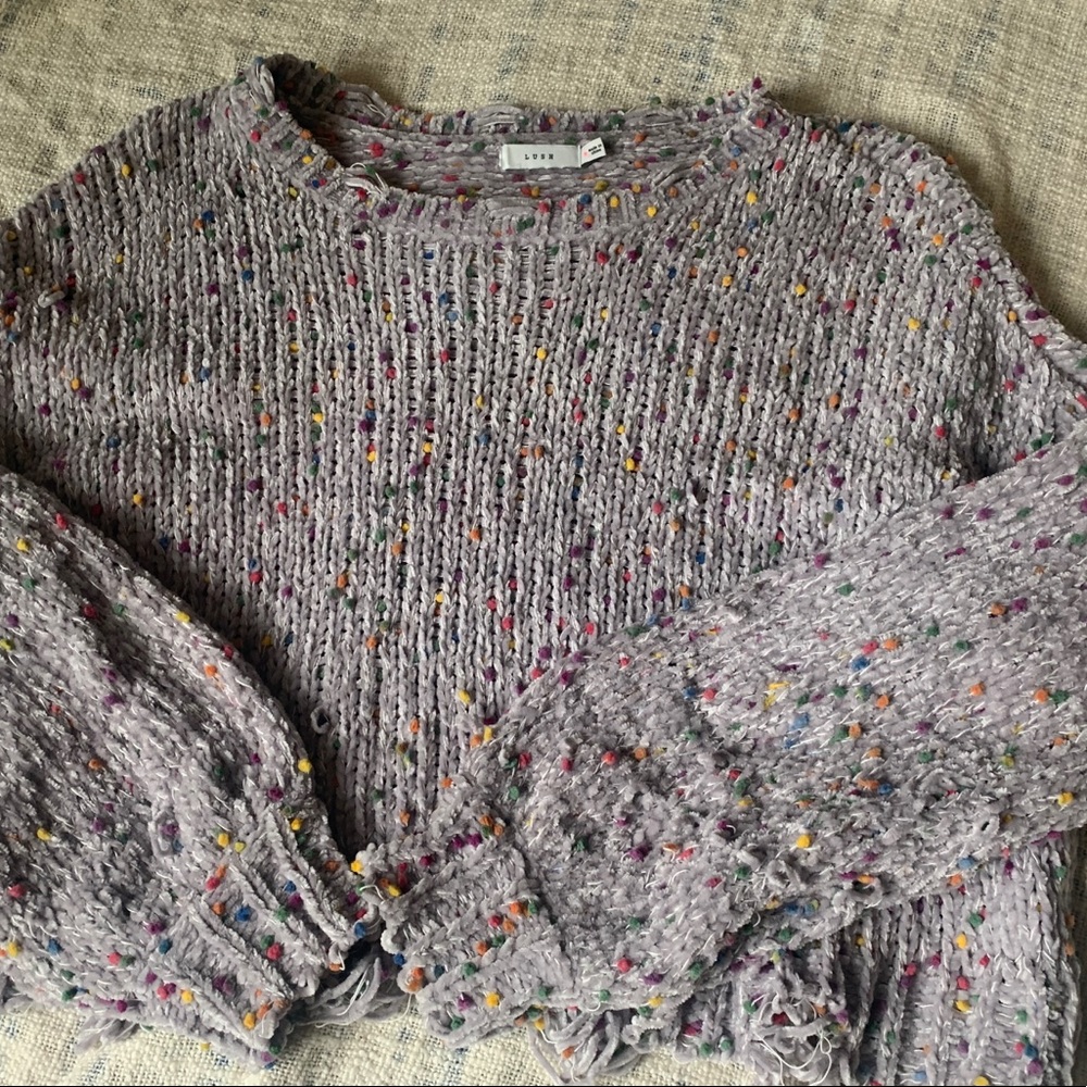 Distressed Lush Sweater